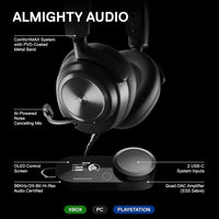 SteelSeries Arctis Nova Pro Auriculares Gaming Multi-Sistema con Audio Hi-Fi y Micrófono Retráctil para PC, PS5, PS4, Switch