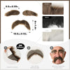 HOMELEX Set de Bigote y Cejas Falsas Autoadhesivas para Halloween y Fiestas