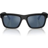 Ray-Ban gafas de sol unisex con montura negra y lentes verdes oscuras, protección UV para jóvenes y adolescentes