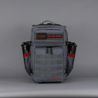 Mochila táctica WOLFpak de 45L color yunque gris para camping, senderismo, gimnasio, personalizable con parches y resistente al agua