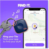 Tile Mate - Rastreador Bluetooth Life360 para llaves, objetos y teléfono, compatible con iOS y Android, color negro/blanco