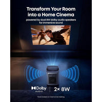 Proyector NEBULA Mars 3 Air GTV con Netflix, brillo 400 lúmenes, resolución 1080P, Dolby Audio, batería 2.5 horas