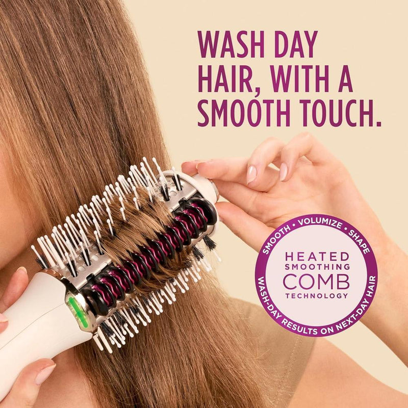 Shark HT212 SmoothStyle peine térmico y cepillo secador, doble modo, adecuado para todo tipo de cabello