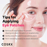 Parches Oculares COSRX Con Péptidos Y Colágeno Para Ojos Hinchados Y Círculos Oscuros, 60 Unidades