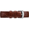 Reloj de pulsera para hombre Timex Easy Reader, correa de cuero marrón, esfera azul, resistente al agua hasta 30 metros