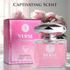 Verse Pink Crystal Eau De Parfum para Mujer – Notas de Salida de Granada, Yuzu y Acuerdo Helado – Notas Base de Peonía, Loto