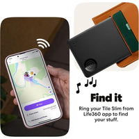 Tile Slim Bundle - Buscador De Billeteras, Rastreador Bluetooth Y Localizador Compatible Con Ios Y Android, Paquete De 4 En Negro