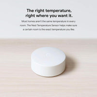 Google Sensor de temperatura Nest compatible con termostatos Nest. Incluye 3 sensores para control de clima en varios espacios del hogar