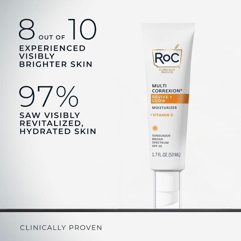Roc Multi Correxion Revive + Glow Protector Solar Spf 30 Hidratante Facial 50ml