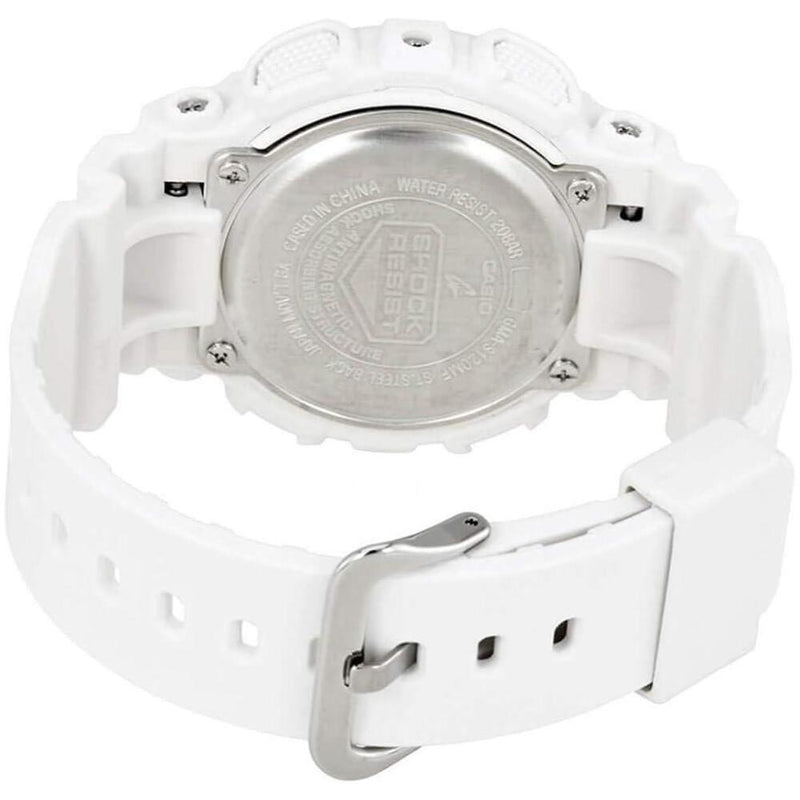 Reloj Casio G-Shock Blanco y Oro Rosa - Resistente al Agua y Golpes, Ideal para Mujer, Modelo GMS-S120MF-7A2CR