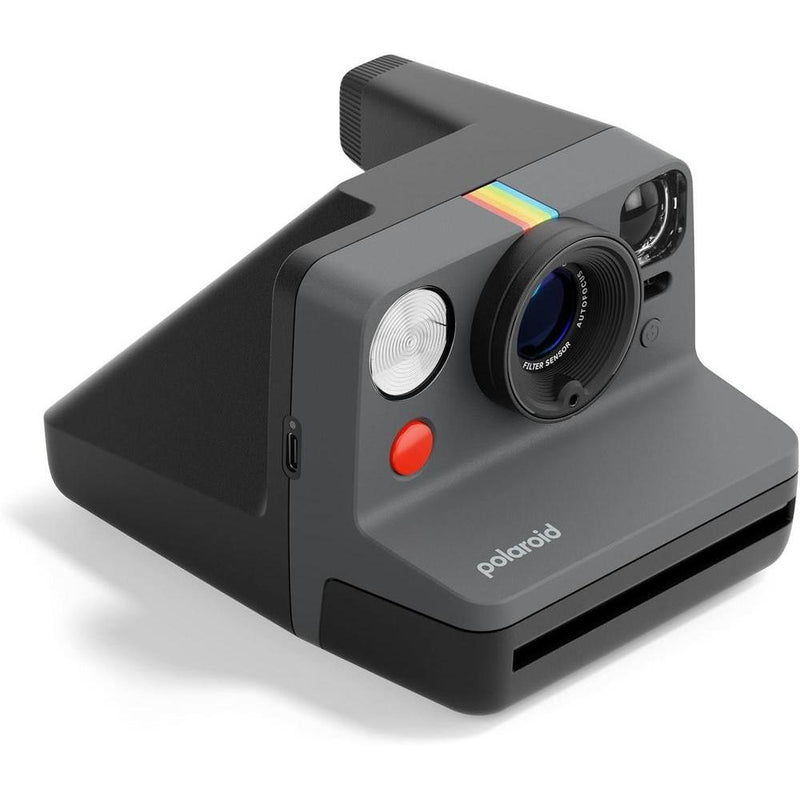 Polaroid Now Cámara instantánea de 3ª generación con paquete de películas, incluye cámara negra y 16 fotos