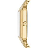 Fossil Raquel Reloj para mujer de cuarzo y acero inoxidable en color dorado con 3 manecillas y calendario