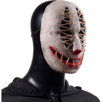 Máscara de terror para Halloween, zombi con rostro aterrador, diseño realista, látex ecológico y ajuste cómodo para adultos