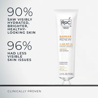 Roc Barrier Renew Con Spf 30, Crema Hidratante Y Protectora Con Ceramidas Y Prebióticos Para Todo Tipo De Piel, 70.87 G