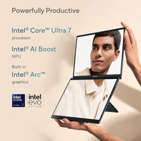 Asus Zenbook Duo Dual Oled Con Pantalla Táctil, Intel Core Ultra 7, 32gb Ram, 1tb Ssd, Windows 11 Home - Gris