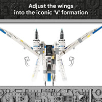 Juego LEGO Star Wars Rebel U-Wing Starfighter con Cassian Andor, Dedra Meero y K-2SO, ideal para fans de Andor