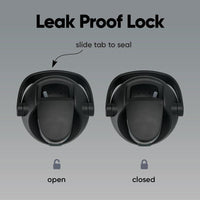 Botella de agua Owala FreeSip de acero inoxidable negro, aislamiento triple, con paja y tapa antifugas para deportes y viajes