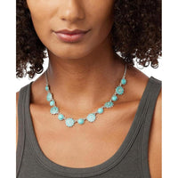 Collar de mujer elegante y moderno de Lucky Brand, con detalles de metal grabado y piedra de color