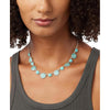 Collar de mujer elegante y moderno de Lucky Brand, con detalles de metal grabado y piedra de color