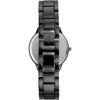 Nine West Reloj de pulsera Gunmetal elegante para mujer con pulsera metálica y esfera analógica