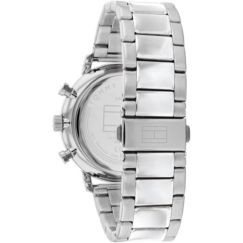 Reloj Tommy Hilfiger multifunción para hombre con números romanos y esfera de apertura, perfecto para ocasiones formales