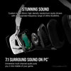 Auriculares Corsair VOID RGB ELITE Inalámbricos - Sonido 7.1, Micrófono Omnidireccional y Compatibilidad iCUE para PC, Mac, PS5, PS4