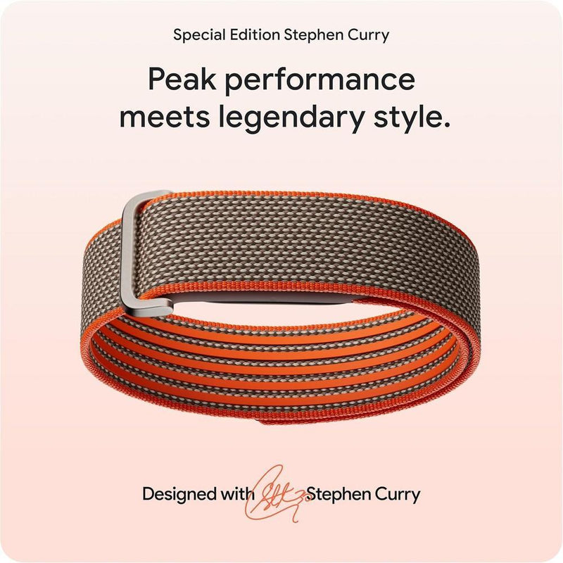 Google Fitbit Air Edición Especial Stephen Curry con seguimiento de actividad, ritmo cardíaco y sueño, coaching AI