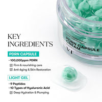 VT COSMETICS Crema en Cápsulas PDRN 100 con Ácido Hialurónico y Péptidos para Hidratación y Reafirmación Facial