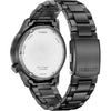Citizen Reloj Eco-Drive Weekender Avion Field para hombre, acero inoxidable IP negro, esfera negra (Modelo: BM7555-59E)