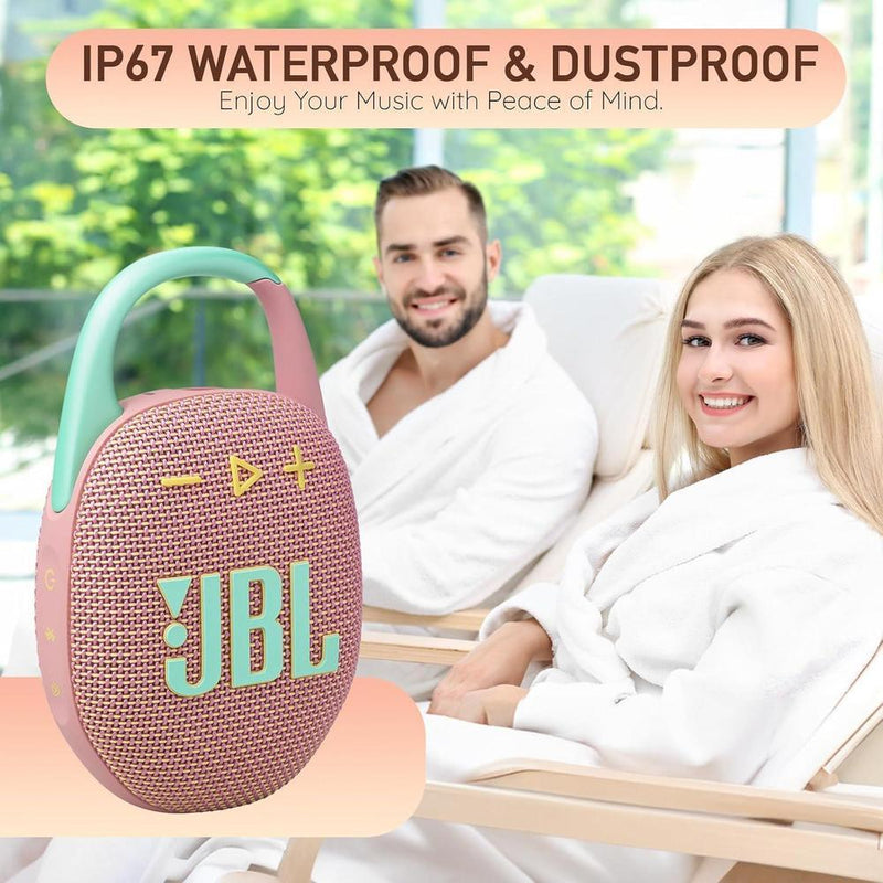 Bocina JBL Clip 5 portátil Bluetooth, impermeable IP67, batería de larga duración, solución integral Boomph