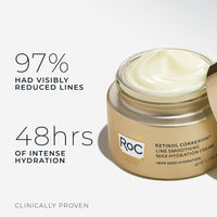 RoC Hidratante Facial Antienvejecimiento con Retinol y Ácido Hialurónico para Líneas Finas, Manchas Oscuras y Cicatrices