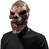 Máscara terrorífica de Halloween, diseño realista de zombi con rostro aterrador, material látex ecológico y seguro