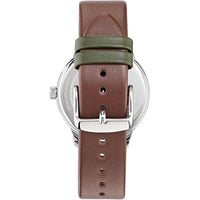 Reloj Ted Baker Cosmop con correa de cuero ecológico para hombre, esfera verde, diseño elegante y resistente al agua