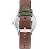 Reloj Ted Baker Cosmop con correa de cuero ecológico para hombre, esfera verde, diseño elegante y resistente al agua
