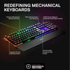 SteelSeries Teclado mecánico para juegos Apex 7 TKL con pantalla OLED e iluminación RGB por tecla, reposamuñecas magnético y diseño QWERTY americano