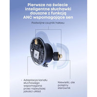 Auriculares para dormir Soundcore Sleep A30 de Anker con cancelación activa de ruido y enmascaramiento de ronquidos, ultra comodidad