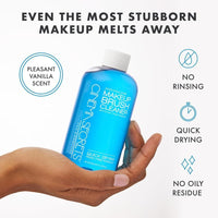 Cinema Secrets limpiador profesional para brochas de maquillaje, secado rápido y sin enjuague, elimina maquillaje resistente