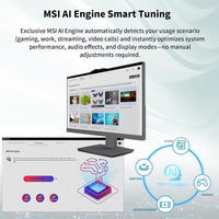 MSI Escritorio Todo en Uno de Negocios Moderno con Pantalla Táctil FHD, Intel Core i5, 16GB DDR5, SSD 1TB, Wi-Fi 6E y Webcam FHD