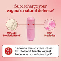 O Positiv URO - Probióticos para la salud vaginal, equilibrio de pH con prebióticos y mezcla de Lactobacillus