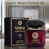 Verse Dark Crystal para mujer con notas de jengibre, cardamomo, pimienta y floral, fragancia oriental almizclada