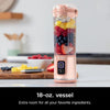 Ninja BC155PS Blast - Licuadora portátil inalámbrica con tapa a prueba de fugas, boquilla para sorbos y componentes aptos para lavavajillas