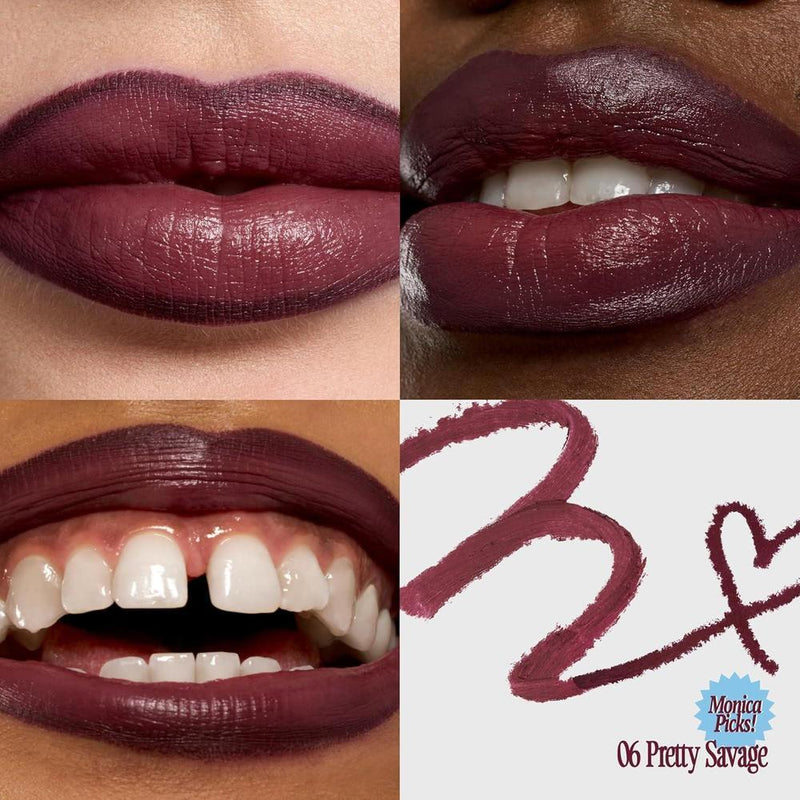Fwee Lip Liner Dual Color De Larga Duración, Acabado Satinado Y Mate Púrpura 1.2g