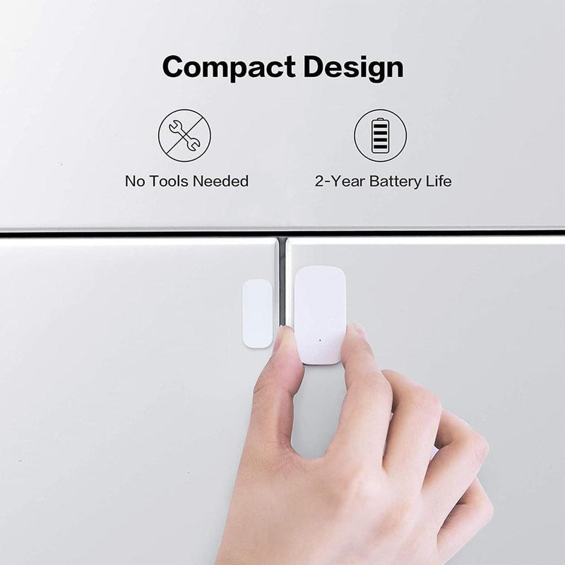 Aqara - Paquete de 3 sensores Zigbee de puerta y ventana, sensor inalámbrico mini para automatización y seguridad