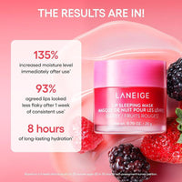 LANEIGE Máscara para dormir labial con vitamina C, manteca de Murumuru y karité. Hidrata y nutre labios secos