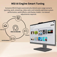 MSI Modern Business All-in-One Desktop con Intel Core 7, pantalla táctil, 32GB RAM, 1TB SSD, HDMI, Windows 11 Pro, y periféricos inalámbricos