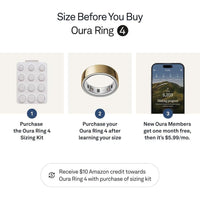 Anillo inteligente Oura 4 en dorado para rastreo de salud, sueño y actividad, compatible con iOS y Android
