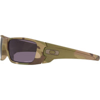 Oakley Gafas de sol rectangulares Fuel Cell para hombre con lentes Prizm Grey y óptica HDO para claridad y protección UV