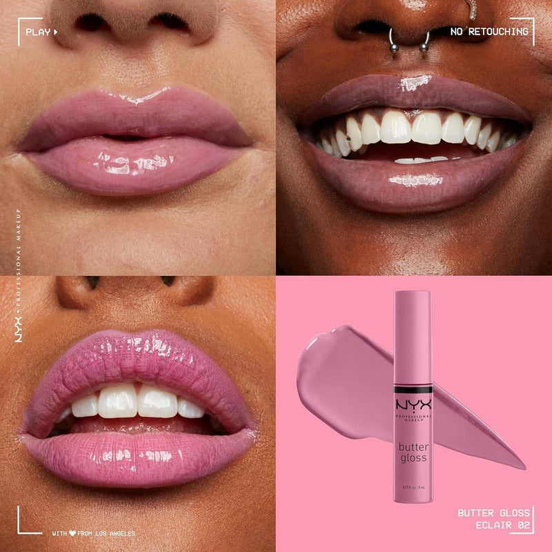 Butter Gloss Brillo Labial No Pegajoso - Eclair Pink