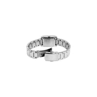 Reloj Casio de mujer LTP1237D-7A, acero inoxidable plata, dial blanco, movimiento de cuarzo y resistencia al agua
