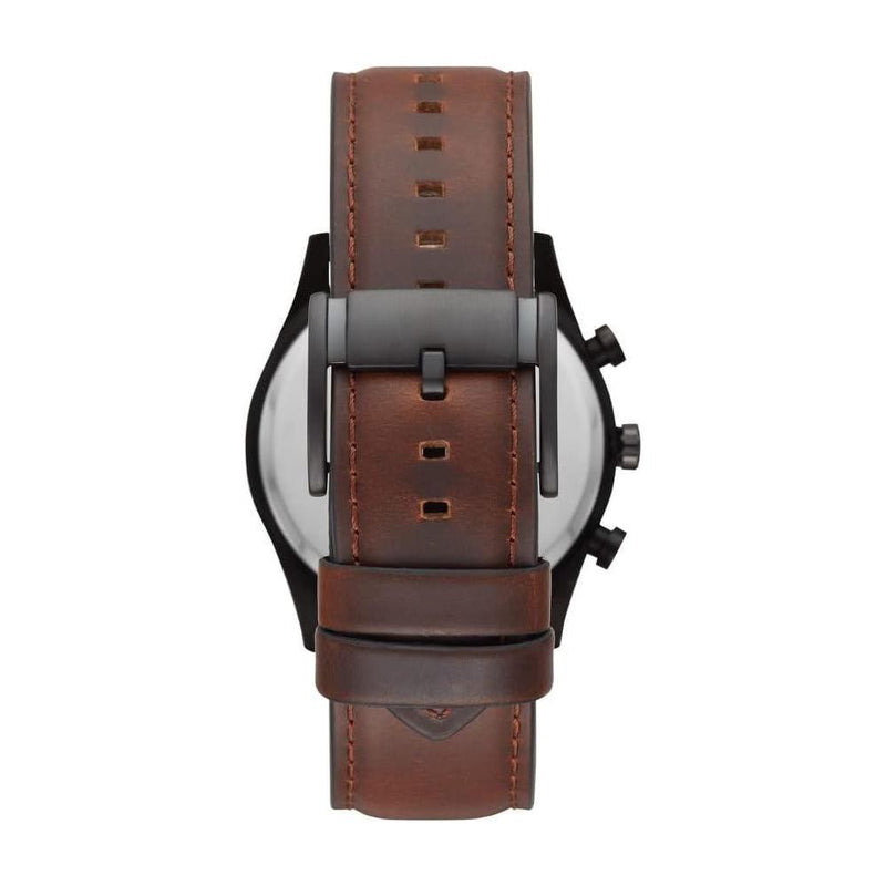 Fossil Sullivan Reloj de Pulsera Multifunción de Moda con Correa de Cuero Marrón para Hombre